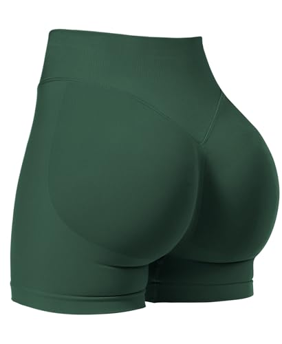 Image of VOYJOY Women Workout Impact Shorts 2.5 inch / 3.6 inch / 4.5 inch / 6 inch Scrunch Butt Booty | Tummy Control, High Waisted, Bike Short, Gentle Compression, for Women