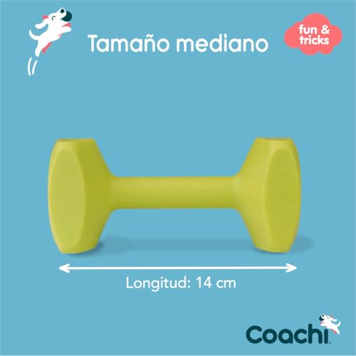 Coachi Training Dumbbell, schwimmt, weites Werfen, klassisches Apportierspielzeug, Jagdhund- und Welpentraining. Hundezubehör, sehr robust und beständig, für mittelgroße Hunde und Welpen