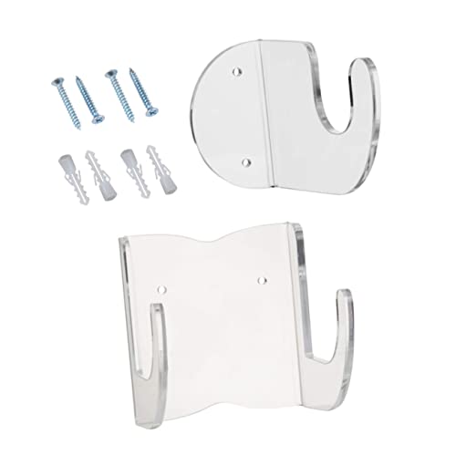 SWOOMEY 1Set Guitar Wall Mount Hook Transparent Guitar Storage Stand for Acoustic and Electric Guitars Easy Install Guitar Display Rack for Home Office and School