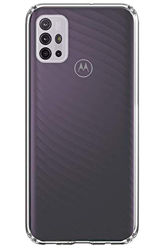Image of Soft Flexible Silicone Back Cover Compatible with Motorola Moto G10 / G30, Transparent Case + Screen Guard