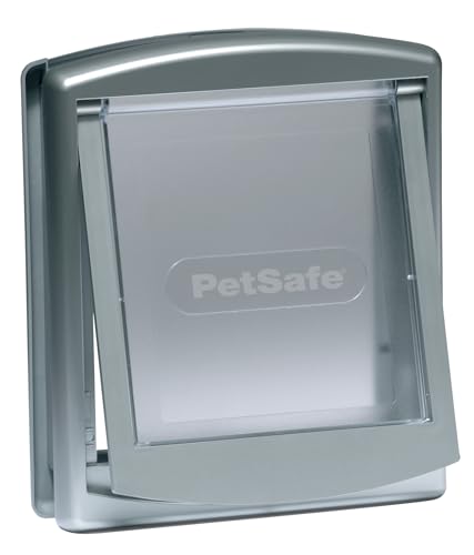 PetSafe Staywell, Convenient, Original 2 Way Pet Door, Fast Installation, Easy Fitting, 2 Way Locking, Cat Flap for All Pets – Small - Silver