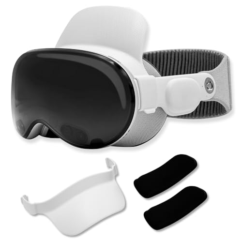 Macally Apple Vision Pro Head Strap - Comfortable for Long Use - Fits in Carry Case - Pressure Relief Apple Vision Pro Accessories
