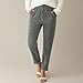 Vintage Corduroy Pants Women Dressy Casual Straight Leg Pants with Pockets Fall Comfortable High Waist Work Trousers Gray