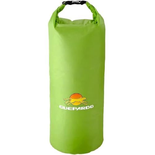 Guepardo, Saco Estanque Keep Dry, Poliéster Ultra Resistente, 20 Litros, Impermeável, Versátil, Ideal para Atividades Outdoor, Verde
