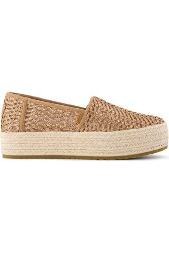 Image of TOMS Women's Valencia Platform Espadrille, Textile Upper, OrthoLite Insole