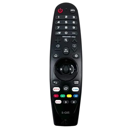 Image of S-CAT Compatible with LG TV Magic Smart Remote Control Model AKB75855501 AN-MR20GA Without Scroll Mouse Pointer & Non Voice Command (Match Old Remote Exactly, Contact Customer Care for Order)
