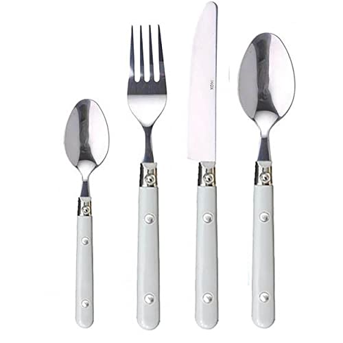 Hogar Y Mas Cubiertos Jasmin 24 Piezas - Gris