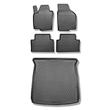 Juego de alfombrilla para maletero y alfombrillas TPE PREMIUM a medida compatibles con: Seat Alhambra II Furgoneta (09.2010-2020) - 7 plazas; 3a fila abatible