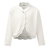 Baby Girls White Sweater Cardigan Kids Shrug Bolero Party Church Clothes.3 6 Months