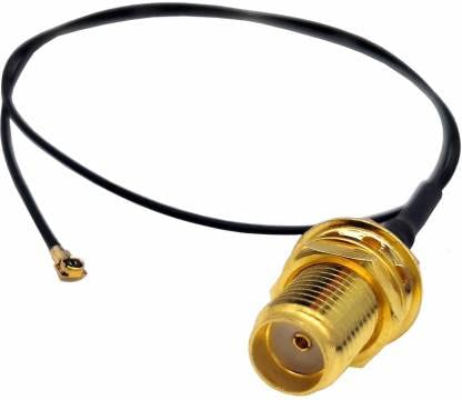 Prakti SMA Female to UFL Connector 1.13 RF Coaxial Cable | Mini PCI U.FL to SMA Female Antenna Interface Cable