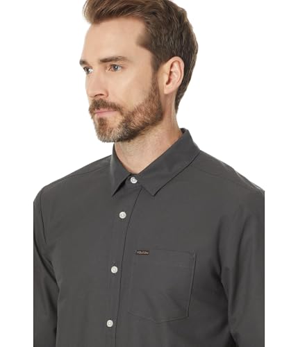 Image of Volcom Men's Long Sleeve Woven Button-up Shirt, Casual Or Dress Shirt for Work & Everyday Wear