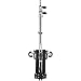 Impact Folding Wheeled Base Stand (Black/Chrome-Plated, 8.5')