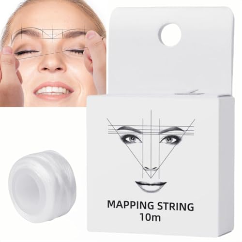 White Eyebrow Mapping String Eyebrow Mapping Pen Brow Mapping String Eyebro/w Mappi/ng Strin/g White Eyebr/ow Map/ping Pencil Coloured Inked Ma/pping S/tring Waxing for Eyebr/ow Permanent Makeup 10m
