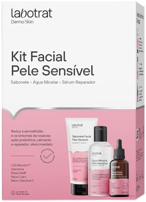 Kit Facial Pele Sensível Dermo Skin c/ 3 Itens