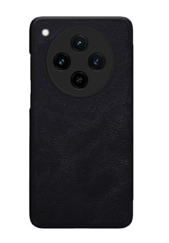 Image of WHITBULL PU Leather Magnetic Premium Flip Cover with 2 Card Slot Compatible with Oppo Find X8 5G - Black