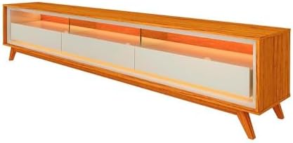Rack para TV com LED Requinte 212 Naturale Off White - Gelius