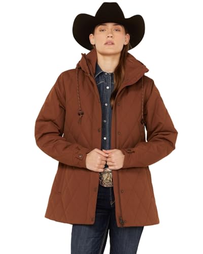 Cinch Women's Brown Barn Coat Brown