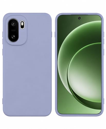 Image of DIZORO Compatible with Oneplus 15R 5G Back Cover with Upgraded Square Edges for Camera Protection Shockproof Flexible Matte Liquid Silicone Mobile Phone Case (Lavender Grey)