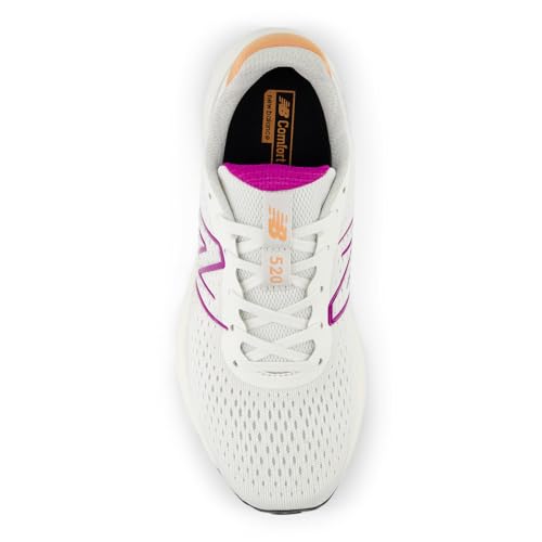 New Balance Women's 520 V8 Running Shoe, Grey Matter/Purple Fuchsia/Copper, 6 Wide