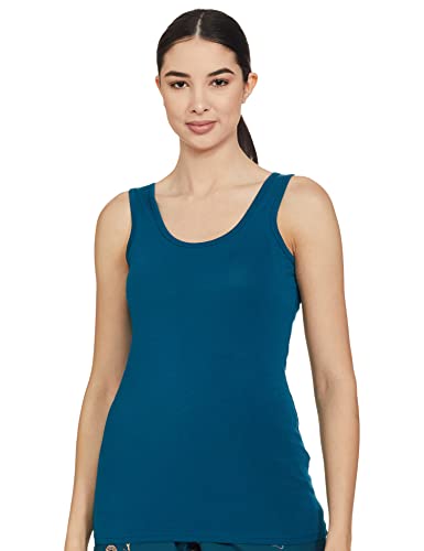 Image of Longies Women's Sleeveless Camisole (LWSLTPO2V001 Skin & Royal Blue09 L)