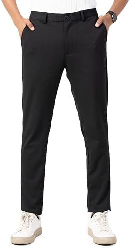 The Pant Project Luxury PV Stretchable Casual Pants for Men | Stylish Slim Fit Men's Wear Trousers for Office or Party | Mens Fashion Dress Trouser with Expandable Waist & 4 Way Stretch