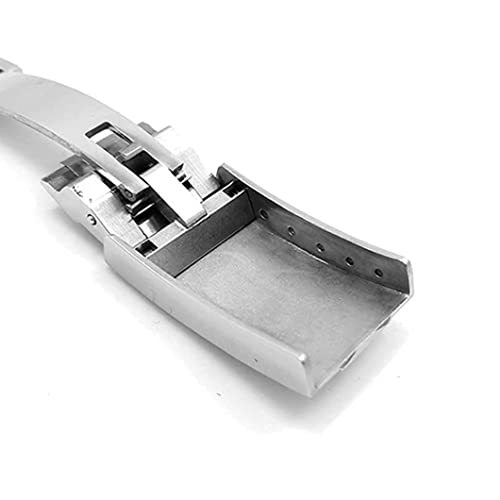 Eyccier Watch Accessories Band compatible with Rolex Daytona Black Water Submariner Series Mens 20mm Rubber Watch Band Bracelet Strap Black