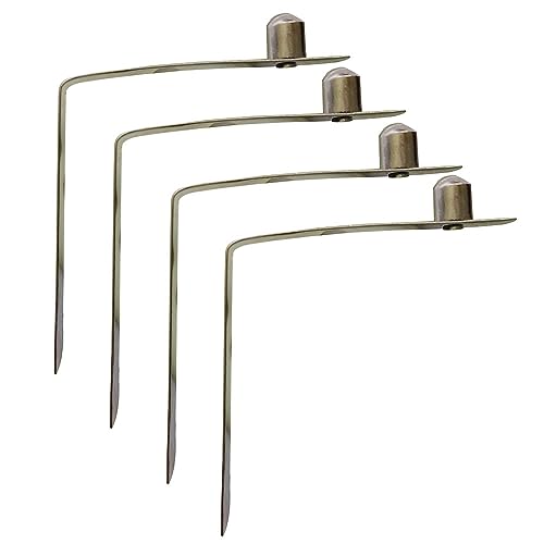 UP100 50 Pieces 6mm Stainless Steel Solid Button Clips Snap Spring for Wet Environments with Elastic Requirements Awning Camping Caravan Telescopic Tube Positioning (Silver button diameter 6mm)