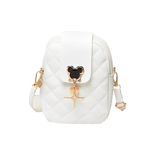SYGA Womens Mobile Phone Bag Girls Lipstick Bag Rhombus Chain Crossbody Bag (White) (B0CYQ7FG46) Amazon Price History, Amazon Price Tracker