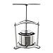 Fruit Wine Press, 0.8Gal Manual Juice Maker for Wine Making, Cider Apple Tincture Vegetables Honey Olive Oil Press with 2 Stainless Steel Barrels & T-Handle, for Outdoor, Kitchen, and Home (0.8 Gal)