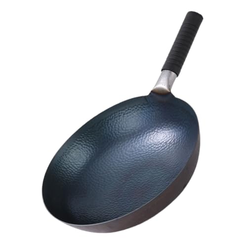 Wok de hierro PRETYZOOM con mango ergonómico miniatura 1