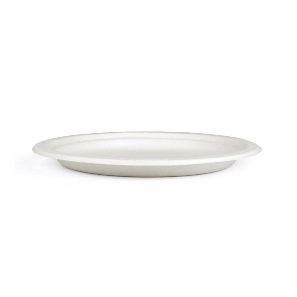 marketcaffe Set di 1000 Piatti Piani per Frutta e Dessert in Polpa di Cellulosa Biodegradabili e Compostabili - Eco-Friendly e Resistenti, Ideali per Eventi e Feste, 100% Biodegradabili - 18 CM