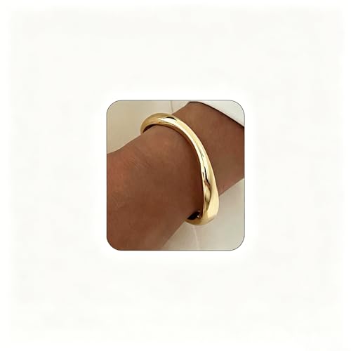 Image of MTINEAPS Gold Bangle Bracelets for Women Teens Trendy Chunky Adjustable Twist Cuff Bracelet Jewelry Gifts