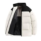 BERCIELY Baumwolle Jacke Herren Leichte Komfortabel Kältejacke Klassisch Mode Casual Warm Outdoorjacke N-Apricot M