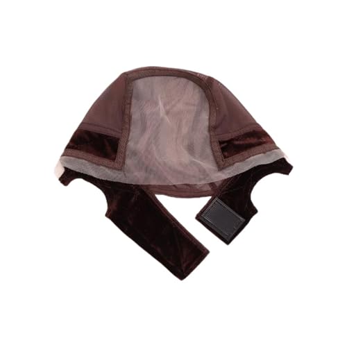 Perruque extensible wig cap marron avec bandeau velours et dentelle