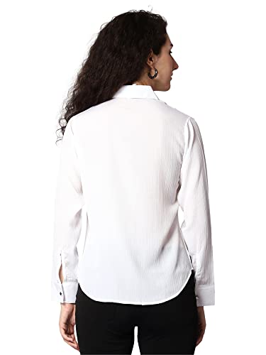 Image of Women's Regular Fit Cotton Shirt with Collar and Full-Sleeves Season | Stylish and Classy Button-Down Formal Shirt