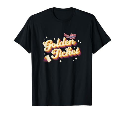 Willy Wonka & The Chocolate Factory Golden Ticket Retro T-Shirt