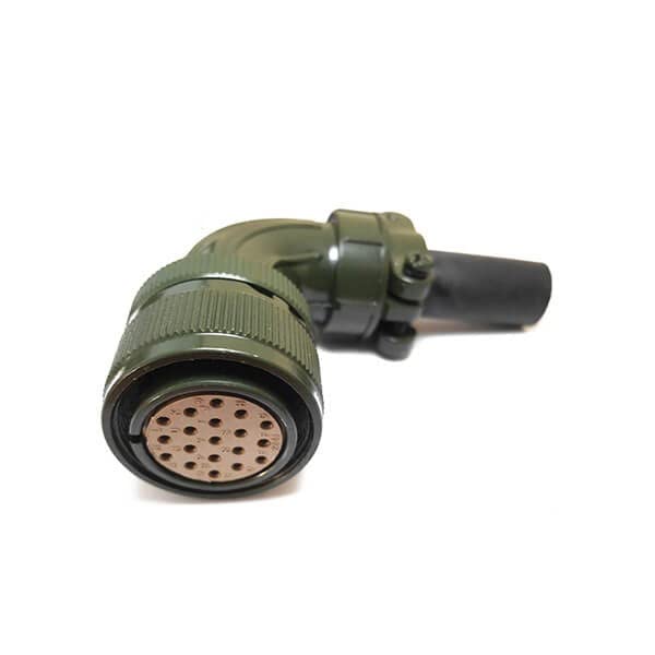 Conector MS3108A22-14S de ángulo recto para renovar sistemas y paneles de control