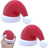 AnhäNgerkupplung Abdeckung WeihnachtsmüTze - 3D Gedruckt Kappe AnhäNgerkupplung Abdeckung Lustig- Verhindert Rost des EmpfäNgerrohrs (2)