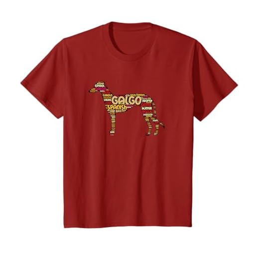 Galgo-T-Shirt mit Kunst und Stil