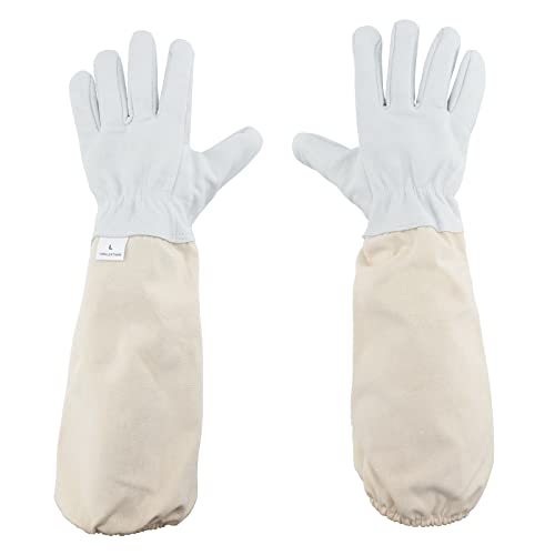 KINGLAKE Imkerhandschuhe aus Ziegenleder,Imker Handschuhe Herren Damen,Stichfeste...