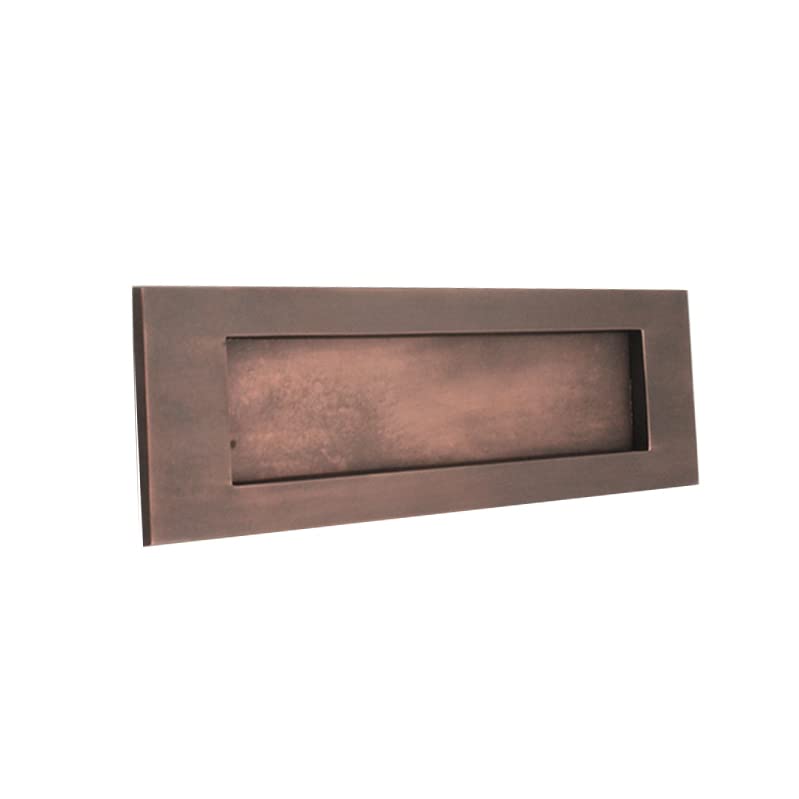 Infinity Decor Placa de bronce envejecido, estilo victoriano, tradicional, resistente, 250 mm, con muelles, para puertas interiores y exteriores