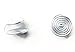 12mm Pair Pressure Clip-On Non Pierced Earrings Handmade in USA by Earlums (Silver Tone)