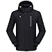 Produktbild CAMEL CROWN Herren Skijacke Wasserdicht Winterjacke Wanderjacke Regenjacken Winddicht Outdoor Funktionsjacke Full Zip Warmer Fleece Futter Snowboardjacke Freizeitjacke mit Abnehmbar Kapuze