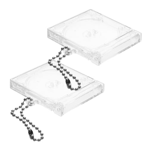 SUPVOX Mini Cd Keychain for Collectors Acrylic Charm Music Fan's Keychain Decoration