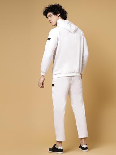 Image of Rigo Cotton Fleece Full Sleeves Oversized Co-ord Set for Men | Printed Hooded Track Suit Set for Men