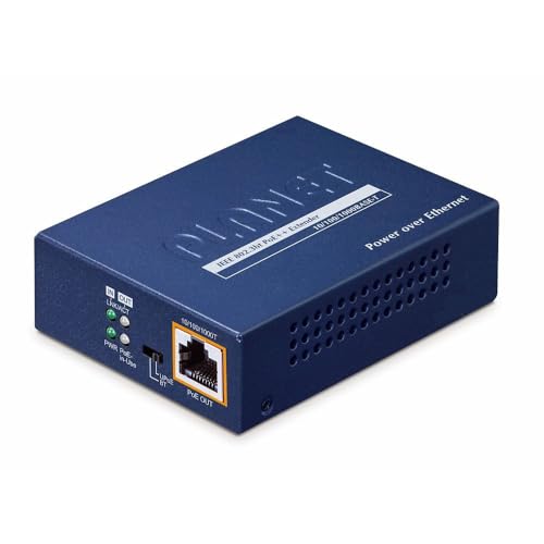 Extension 802.3bt Gigabit PoE++ répéteur de signal réseau W128456343 avec sélecteur de mode BT