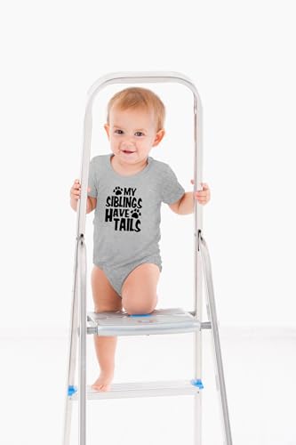 AW Fashions My Siblings Have Tails Baby Bodysuit Funny Cute Newborn Outfit Girl Boy Unisex Romper Clothes3
