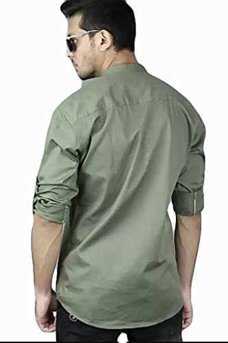 Image of Cotton Men's Straight Long Kurta for Men Traditional