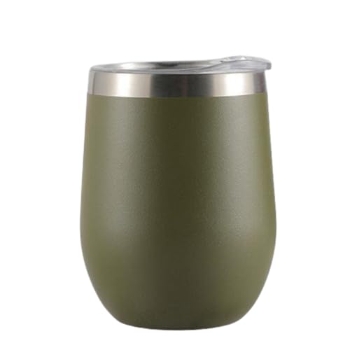 Gteller 12 oz 355 ml edelstahl Wine Tumbler stiellose Gläser mit Deckel, doppelt isolierte Reisetasse Perfekt für Wein, Kaffee, Getränke… – Ansicht 1