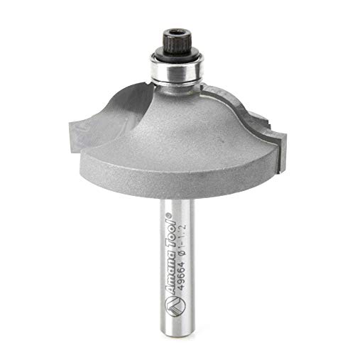 Amana Tool MRR1204 Fräser – Ogee-Form, 1/2 Zoll Durchmesser, 1/4 Zoll Schaft, Beschichtet Mit Hartmetall